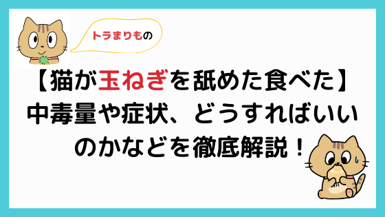 猫が玉ねぎを舐めた 食べた 翌日以降の貧血に注意